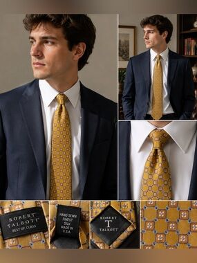 Vintage Robert Talbott Best of Class Tie Hand Sewn Finest Silk Made USA